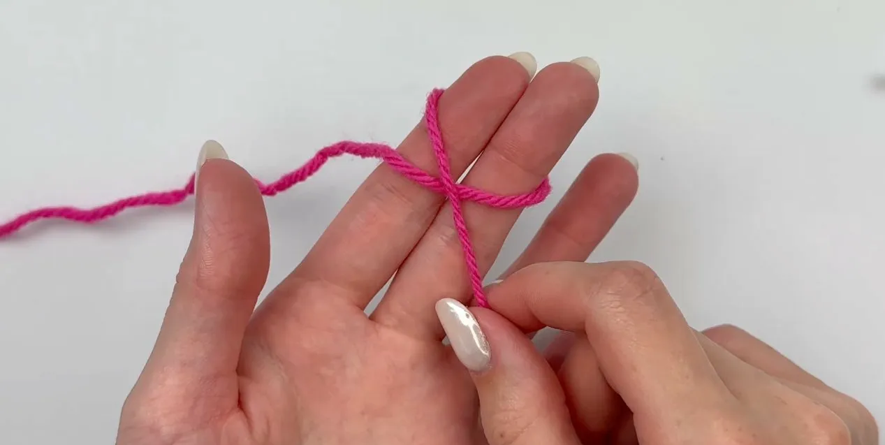 Close-up of the granny square corner shaping and neat join