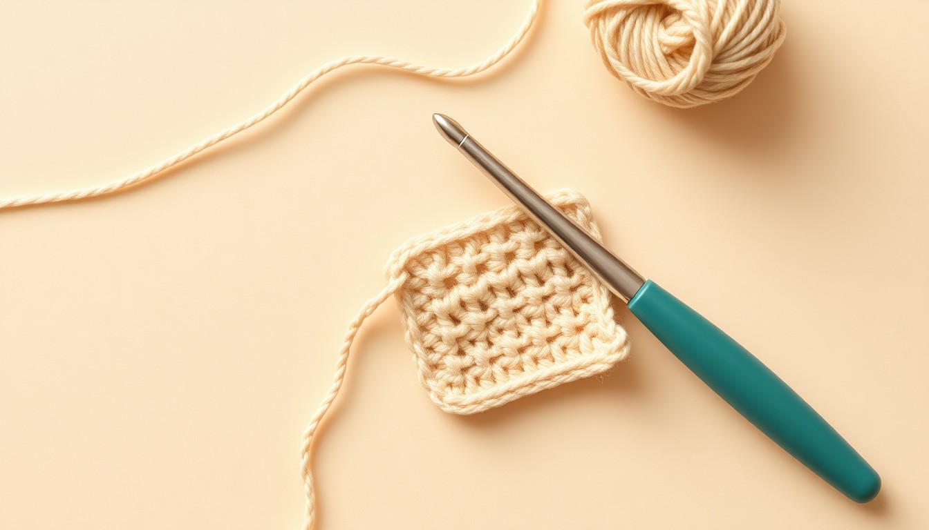 Single crochet stitch example fabric