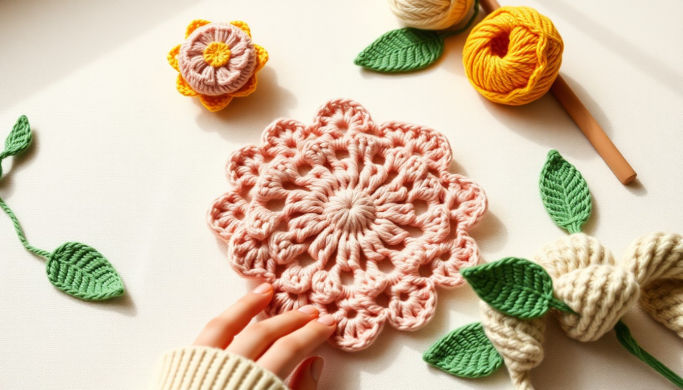 easy crochet flower pattern