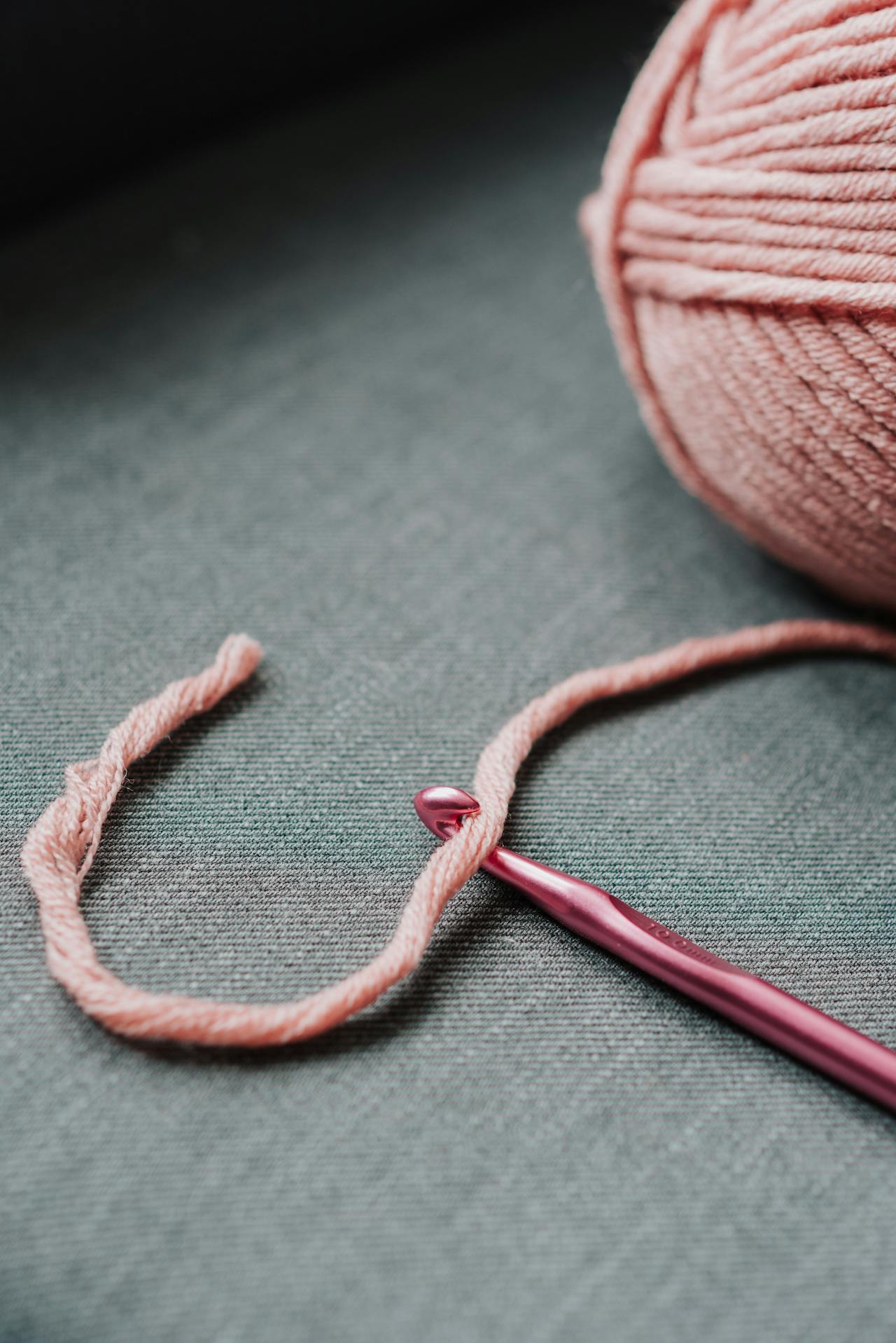 crochet abbreviations chart with yarn and hook