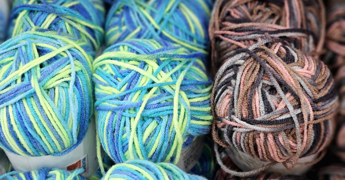 Colorful cotton yarn balls for crochet washcloth projects