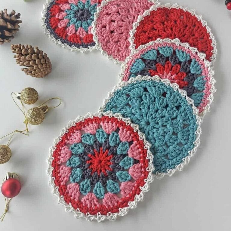 Crochet Coaster Patterns: 6 Free Designs