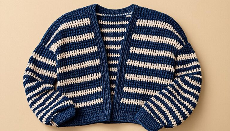 Striped Crochet Cardigan: 5 Easy Steps for Beginners