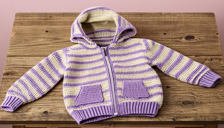 How to Crochet Hoodie Pattern: Free Oversized Hoodie with Color Blocking