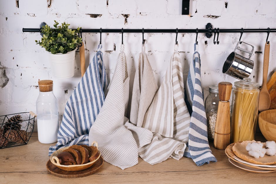 kitchen towel crochet hanging