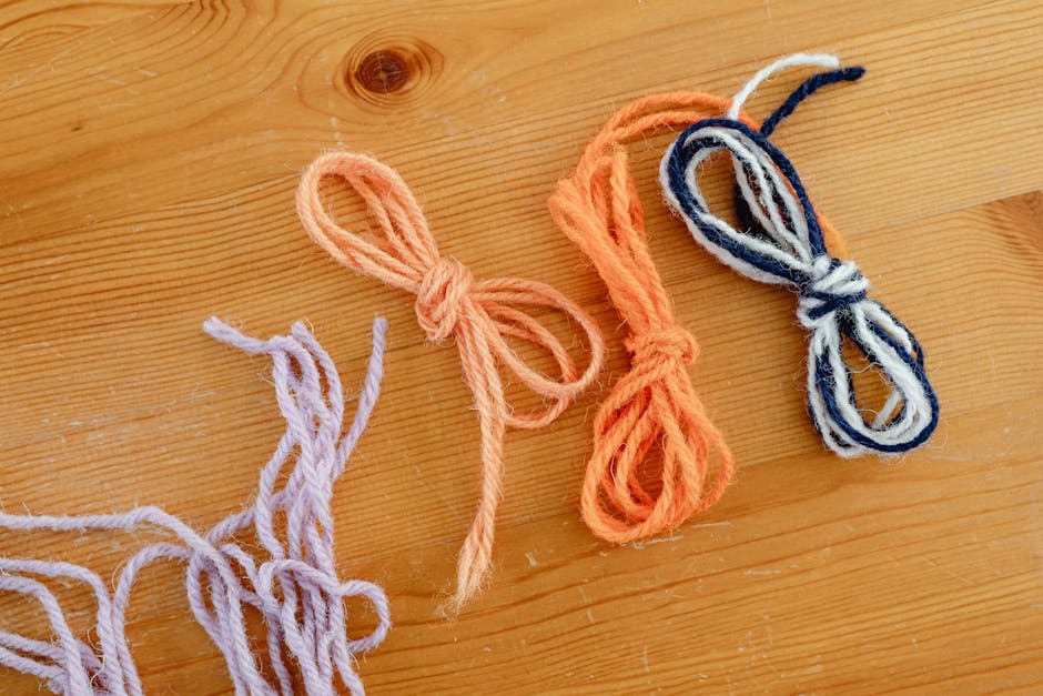 Colorful yarn bundles for selecting granny spike stitch blanket colors