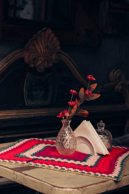crochet table runner home decor handmade crochet project