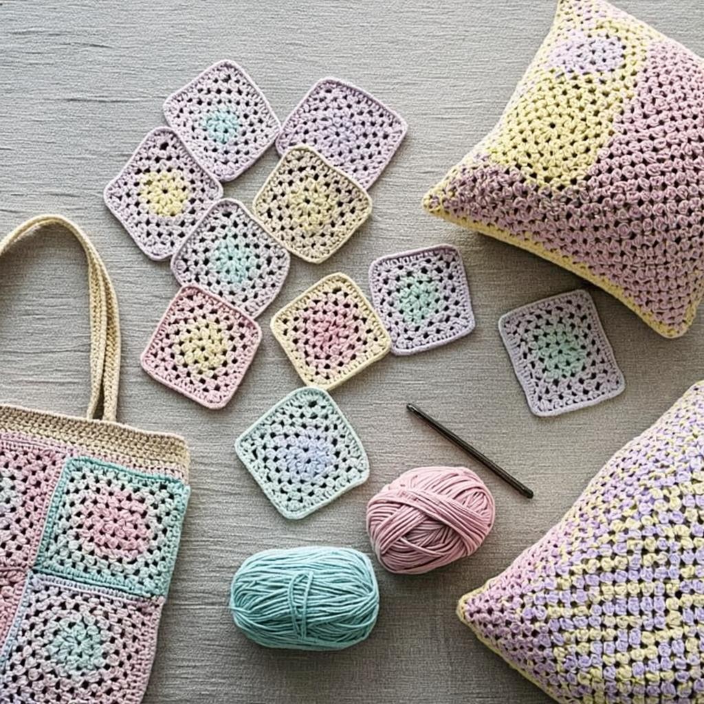 granny square ideas for beginners - finished project