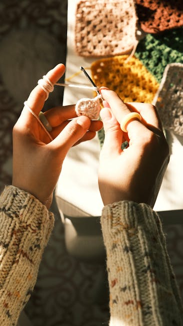 granny square ideas for beginners - detail view