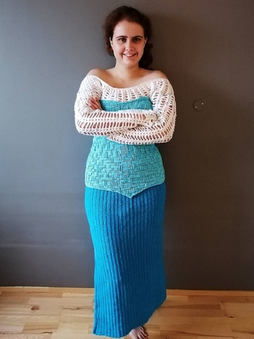 Ice Princess Wrap Winter Skirt - crochet granny square skirt free patterns