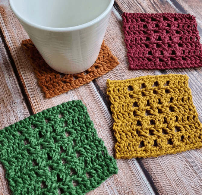 7 Free Crochet Coaster Patterns to Try