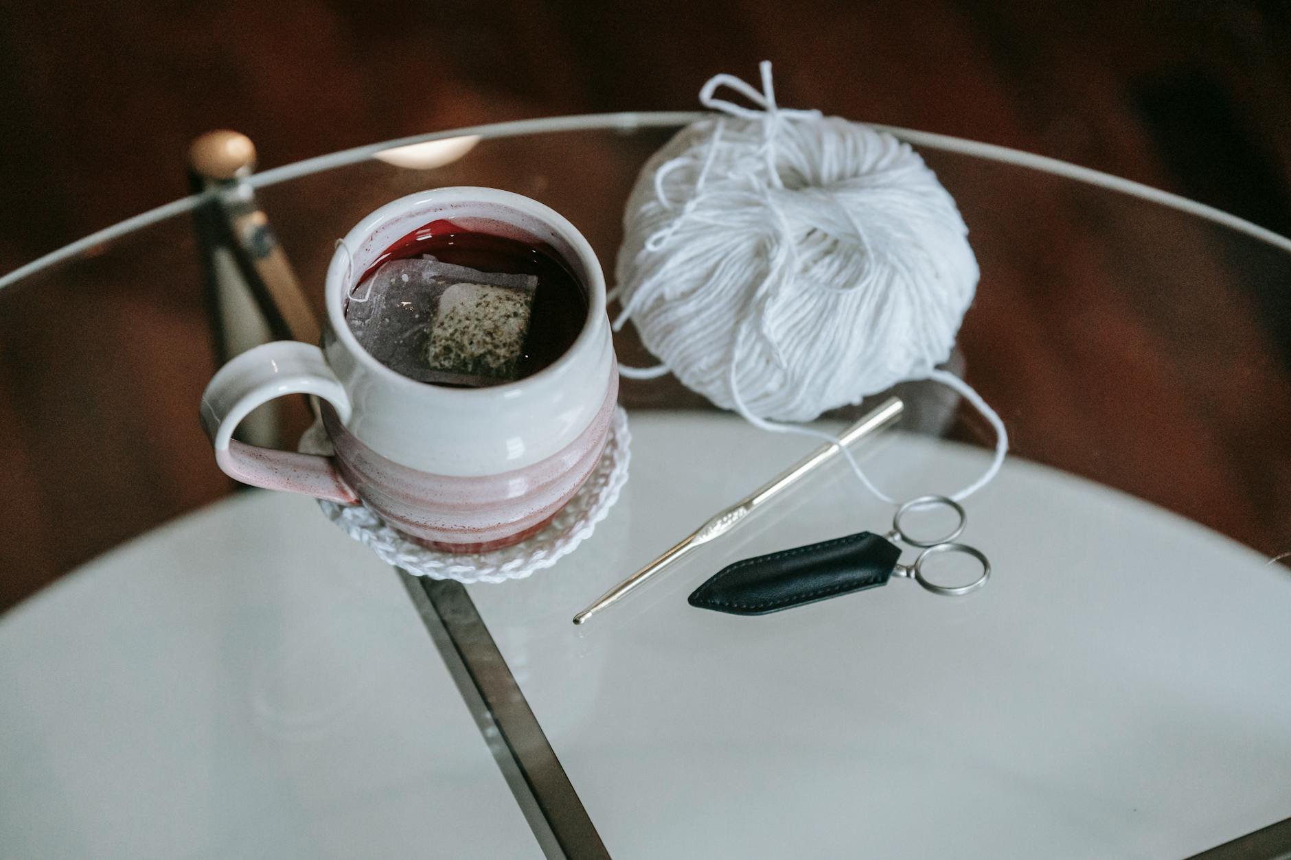 crochet coaster pattern - detail 2