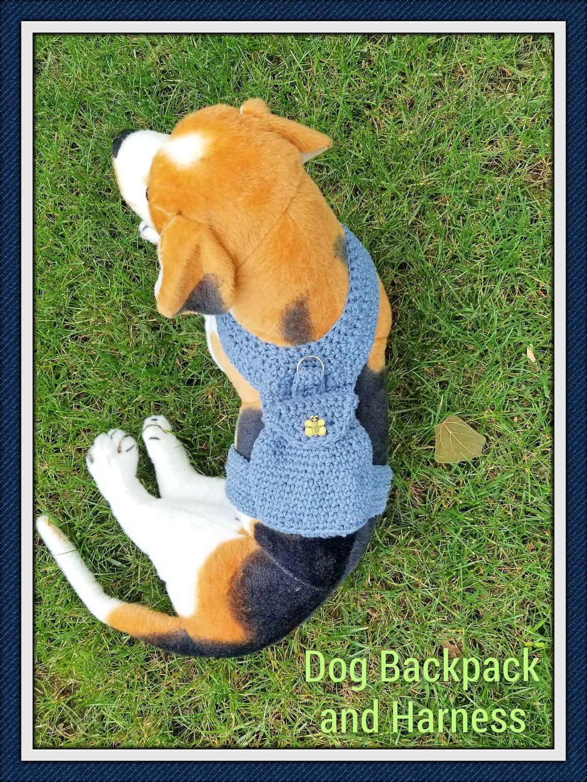 free crochet dog harness pattern backpack combo