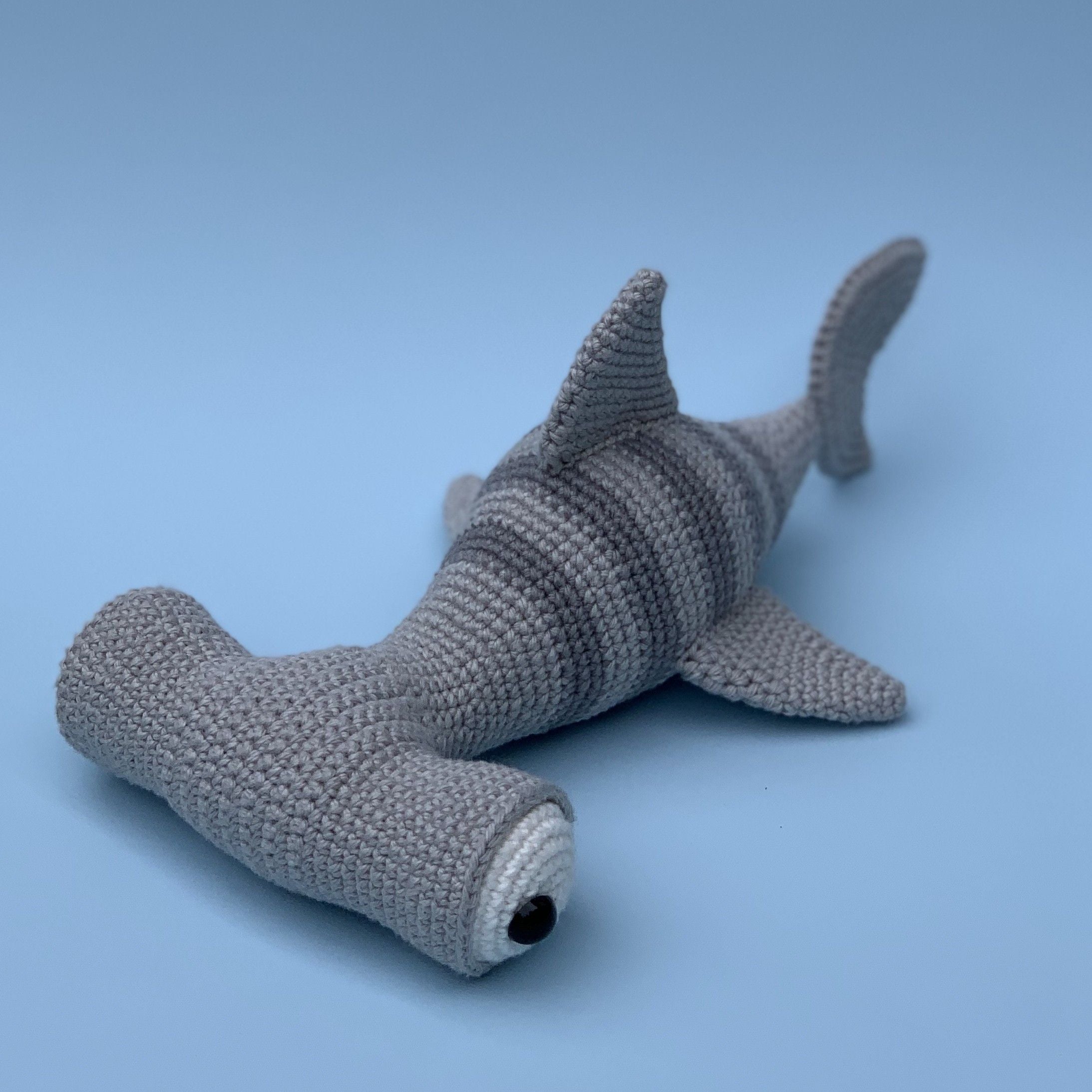free crochet ocean toys patterns hammerhead shark design