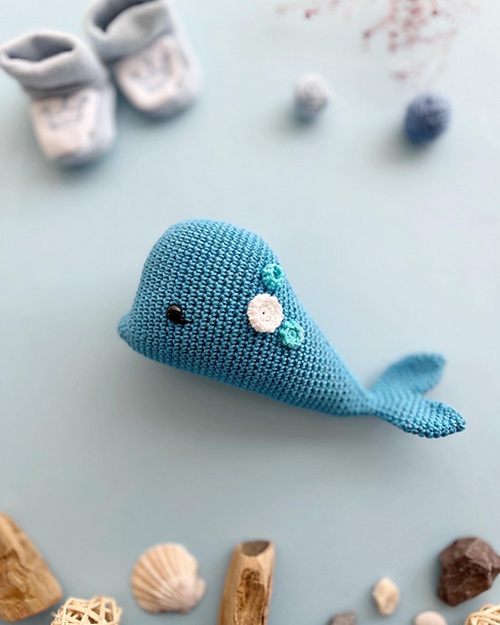 free crochet ocean toys patterns blue whale design
