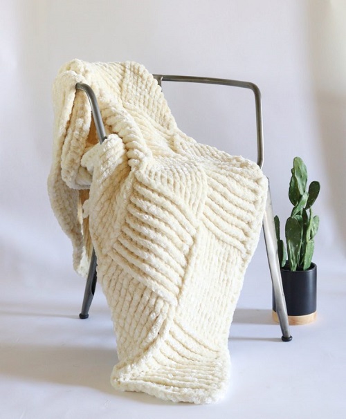 free crochet throw blanket patterns basketweave design