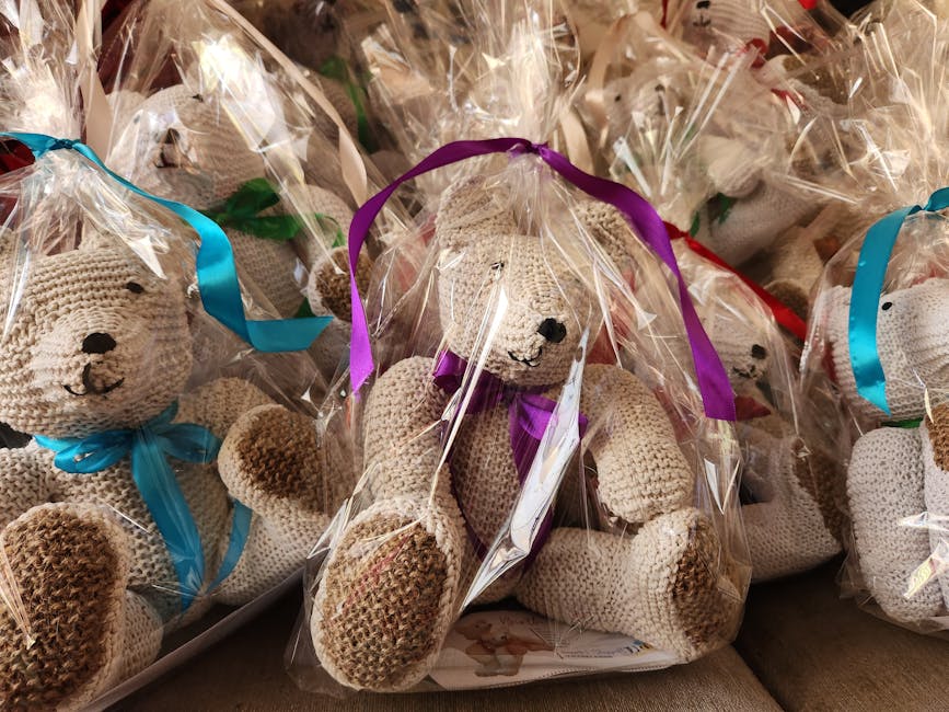 crochet gift wrap handmade present