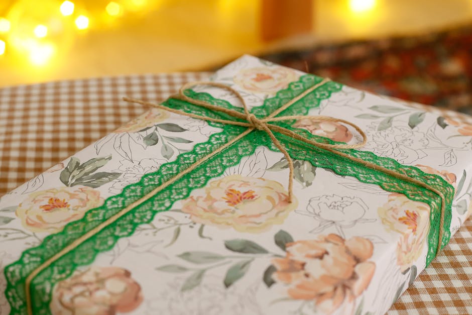 crochet gift wrap handmade present