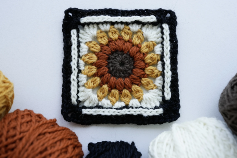 Vintage Sunburst Granny Square