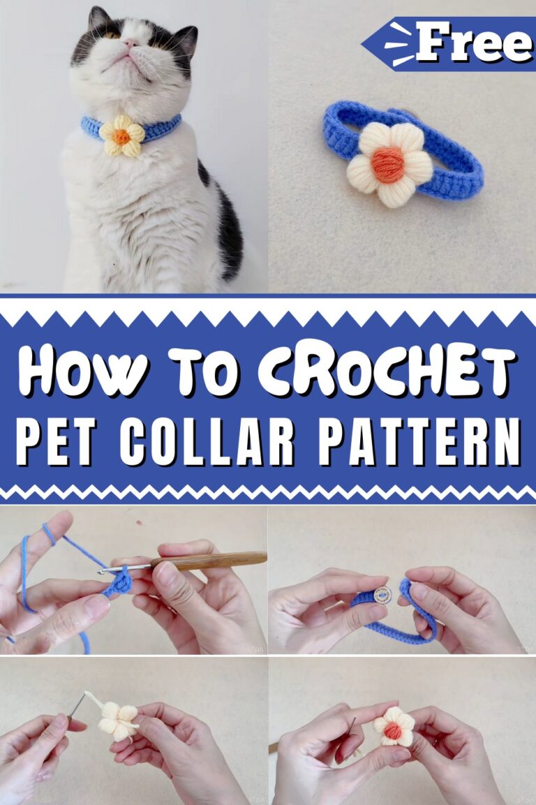 How to Crochet a Pet Collar: Free Step-by-Step Pattern