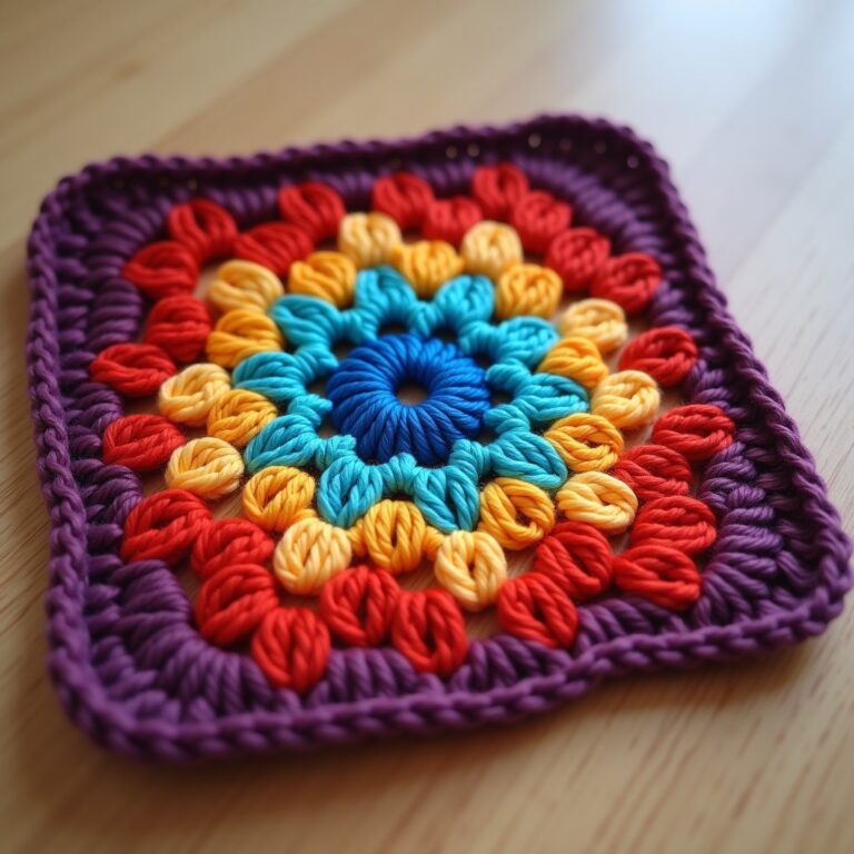 3D Granny Squares: 7 Textured Ideas + a Free Puff Flower Pattern