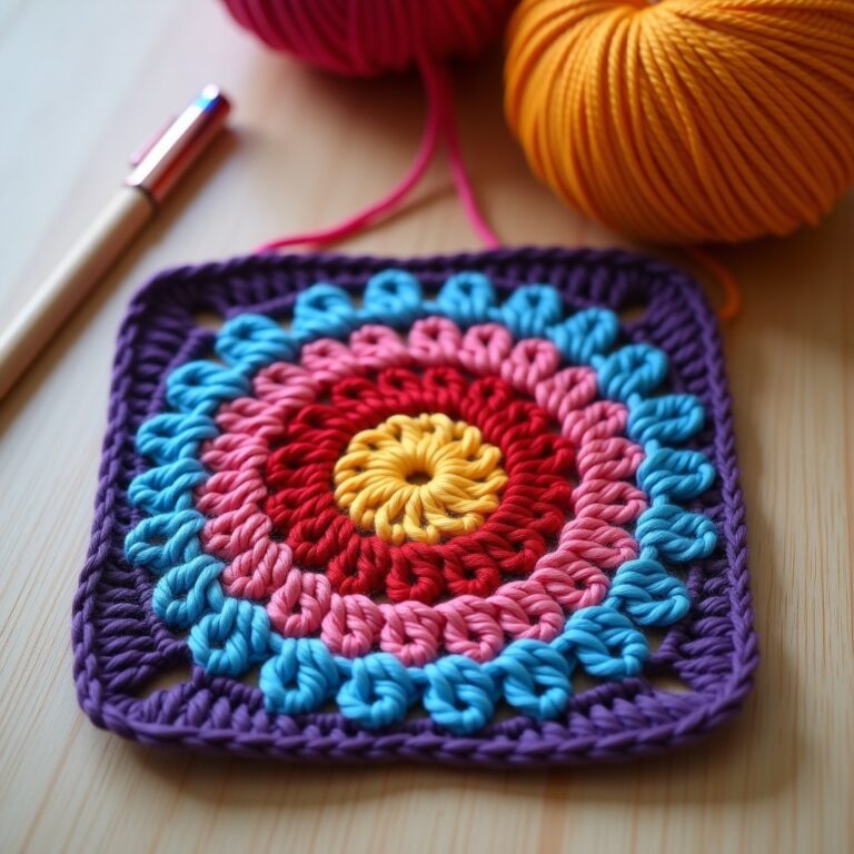 7 Large Sunburst Granny Square: Easy Pattern Tips