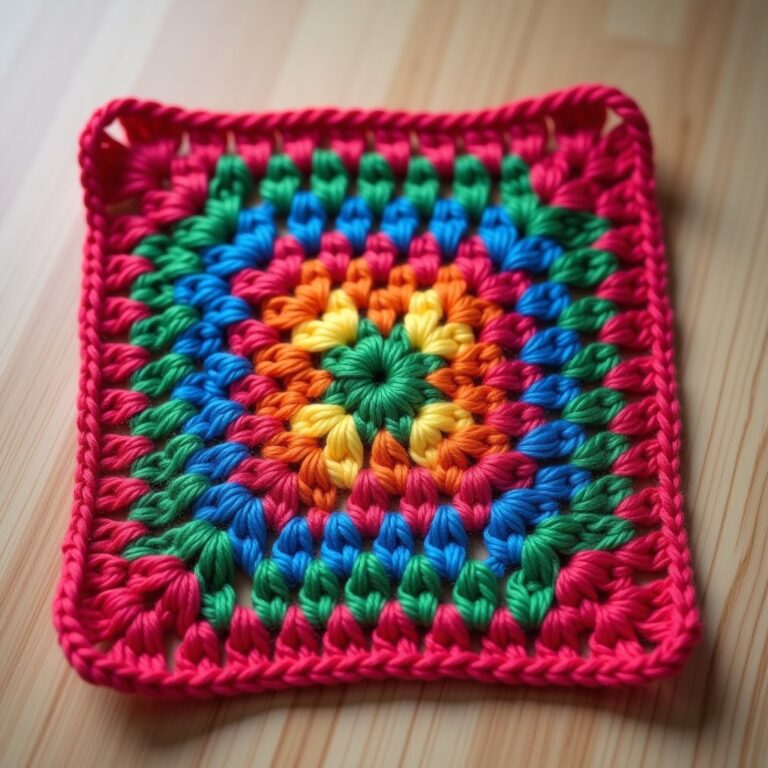 9 Easy Steps: Tulip Granny Square Crochet Pattern