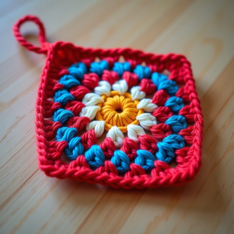 African Flower Granny Square: 7 Easy Rounds