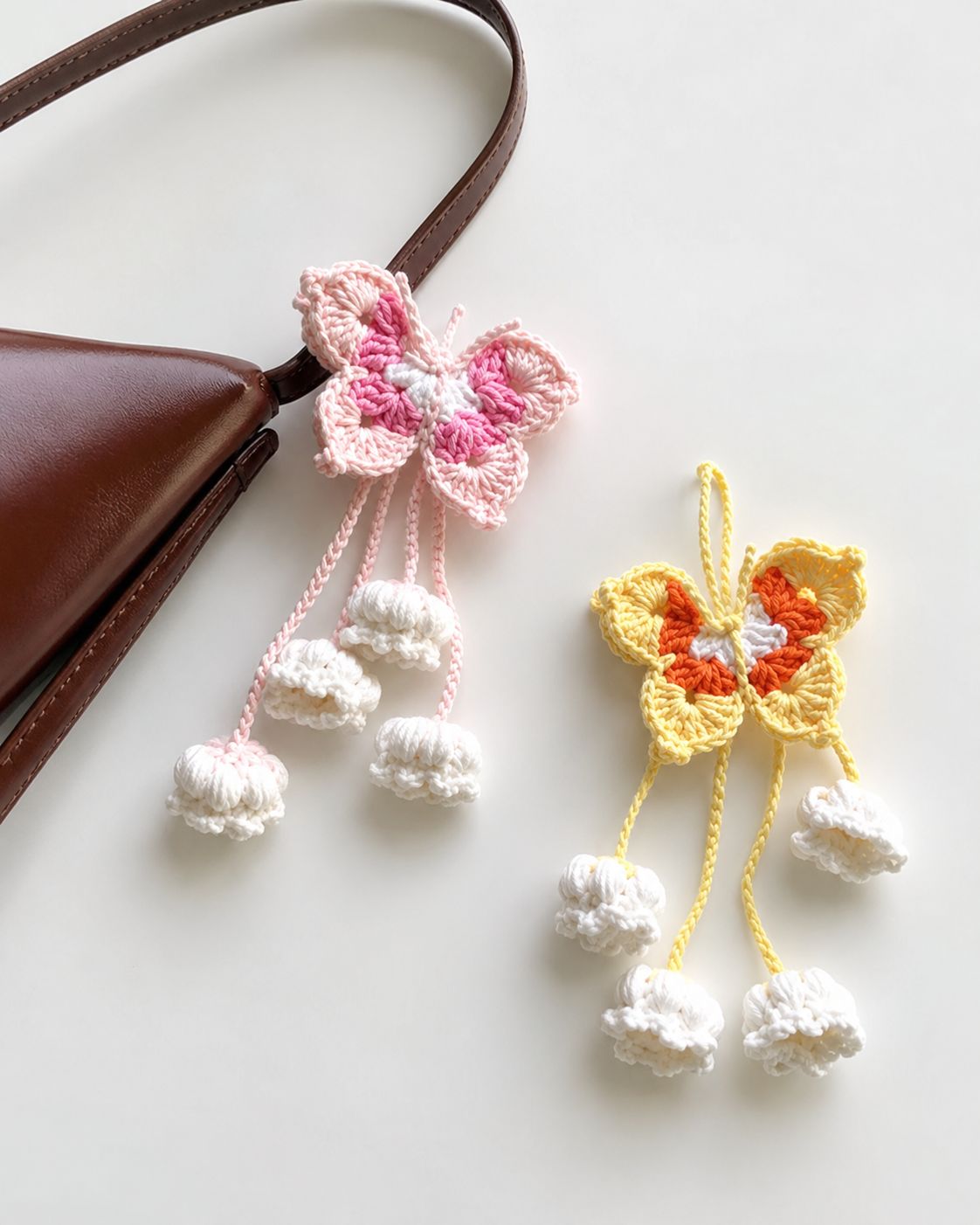 Amigurumi crochet bug bag charm pattern