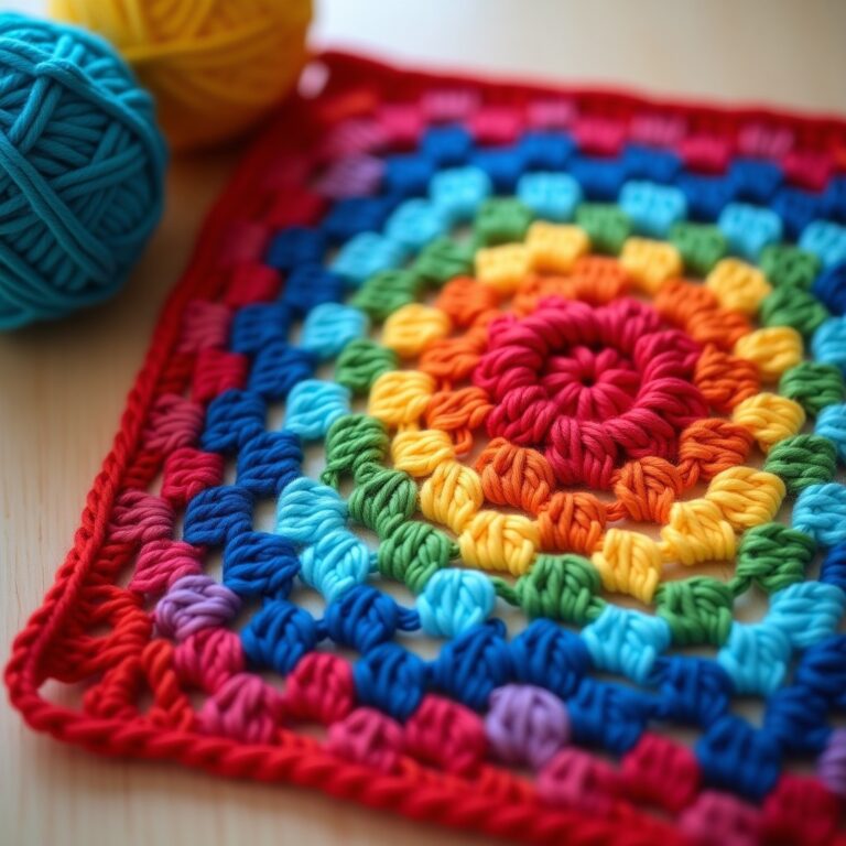 Butterfly Granny Square Free Pattern: 4 Easy Steps