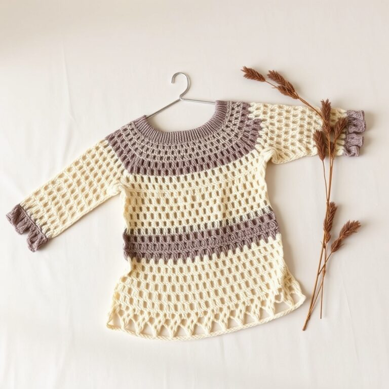 Crochet Bell Sleeve Shrug: Easy 4-Step Free Pattern