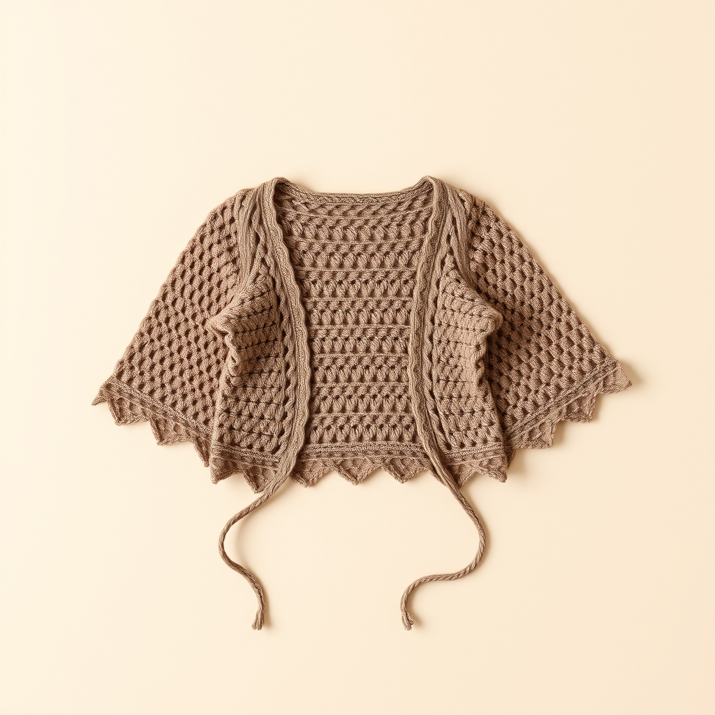 Crochet Bell Sleeve Shrug: Easy 4-Step Free Pattern
