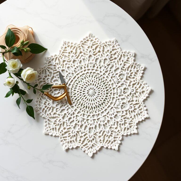 Crochet Doily: 5 Easy Round & Star Motifs