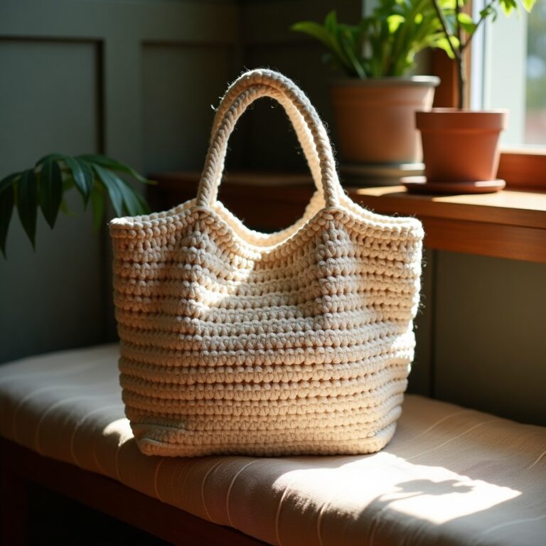 Crochet Mesh Tote Bag Free Pattern: Step-by-Step Tutorial