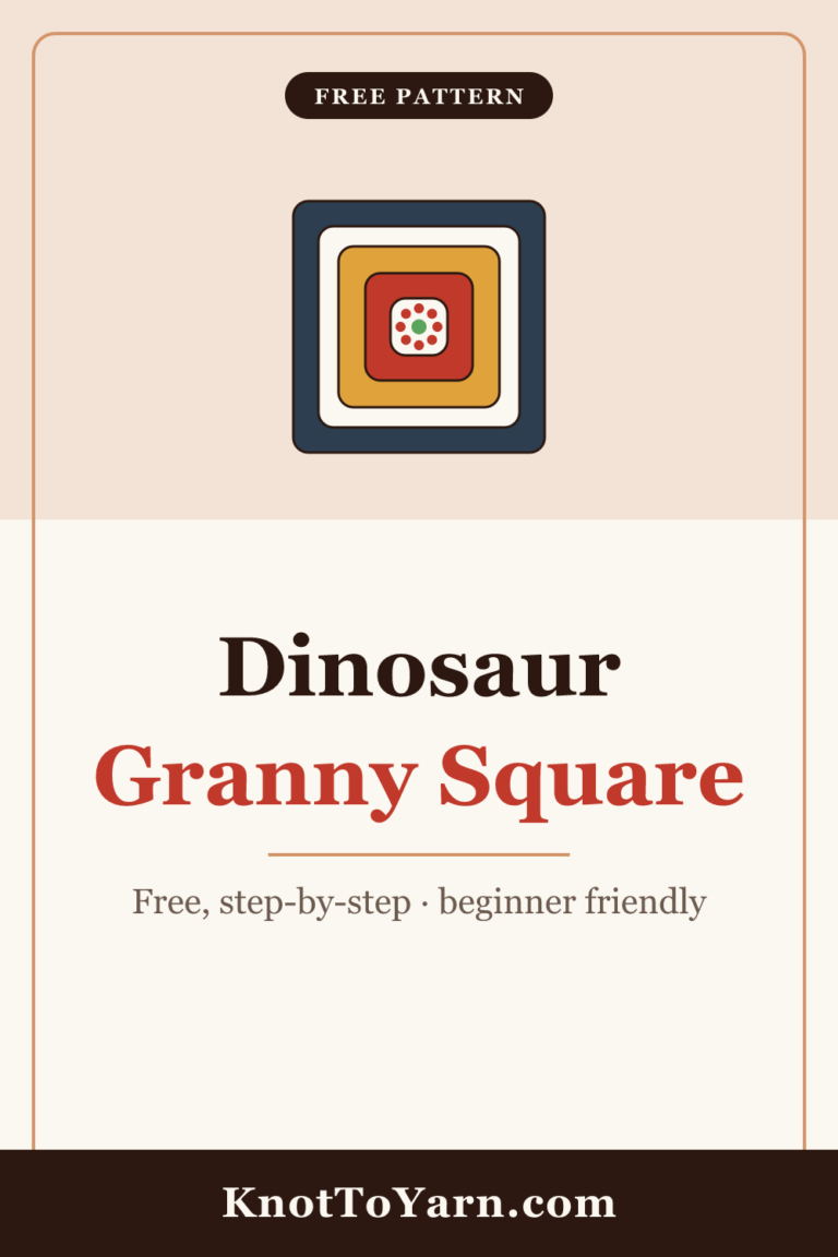 Dinosaur Granny Square