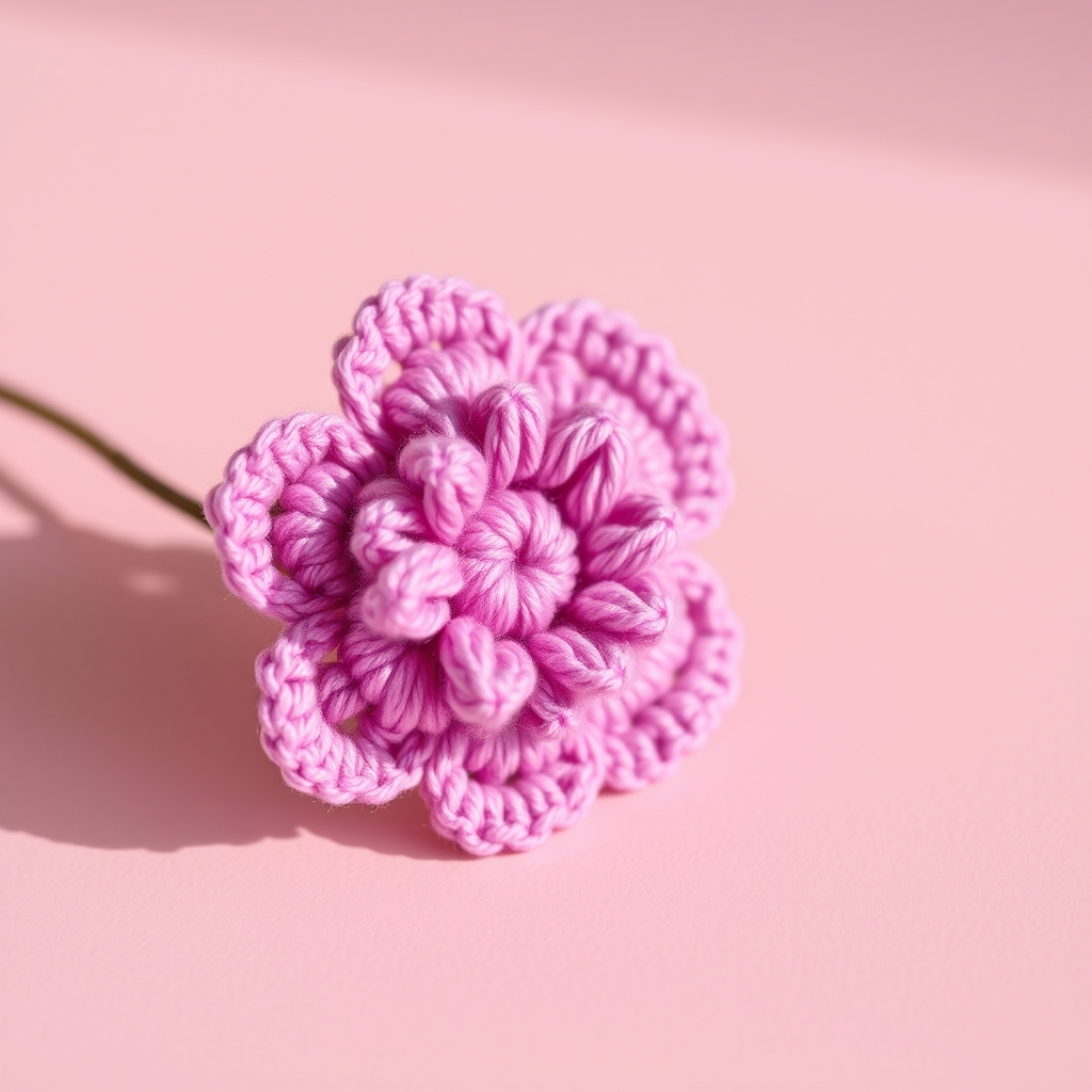 Easy Crochet Flower Pattern: 5-Minute Beginner Design