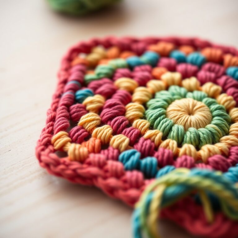 Granny Square Coasters: 7 Free Seasonal Designs