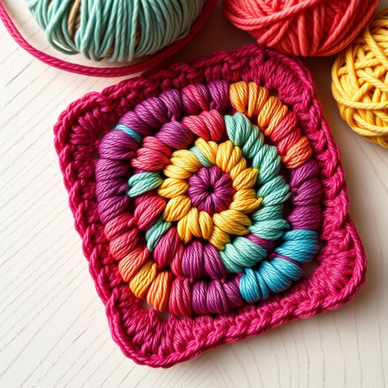 Granny Square Mosaic Crochet: 7 Ideas + a Free Starter Square
