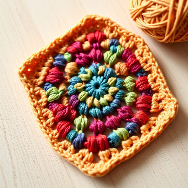 Granny Square Poncho: Free No-Sew Join-as-You-Go Pattern