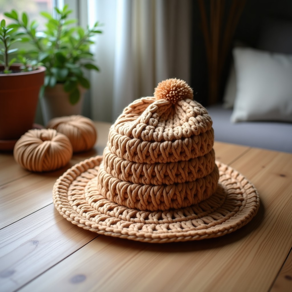 hat Featured Free Pattern: Classic Top-Down Double Crochet Hat