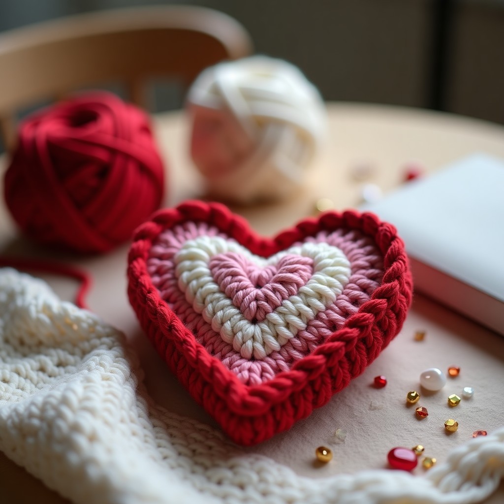 heart Featured Free Pattern: Classic Flat Heart (3 Sizes)