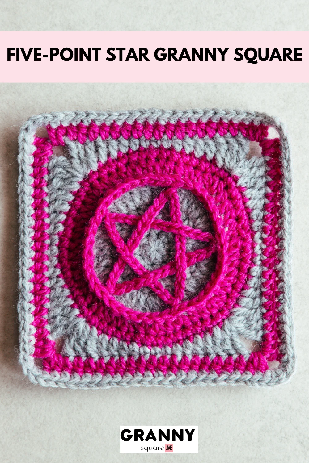 five point star granny square free pattern base rounds