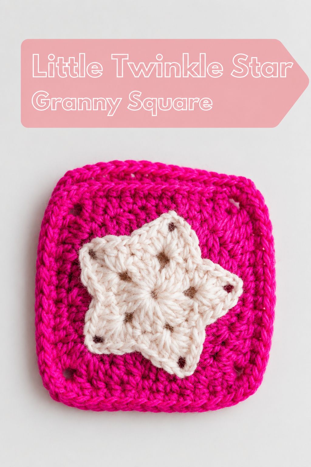 Star Granny Square Free Crochet Pattern, Step by Step Tutorial