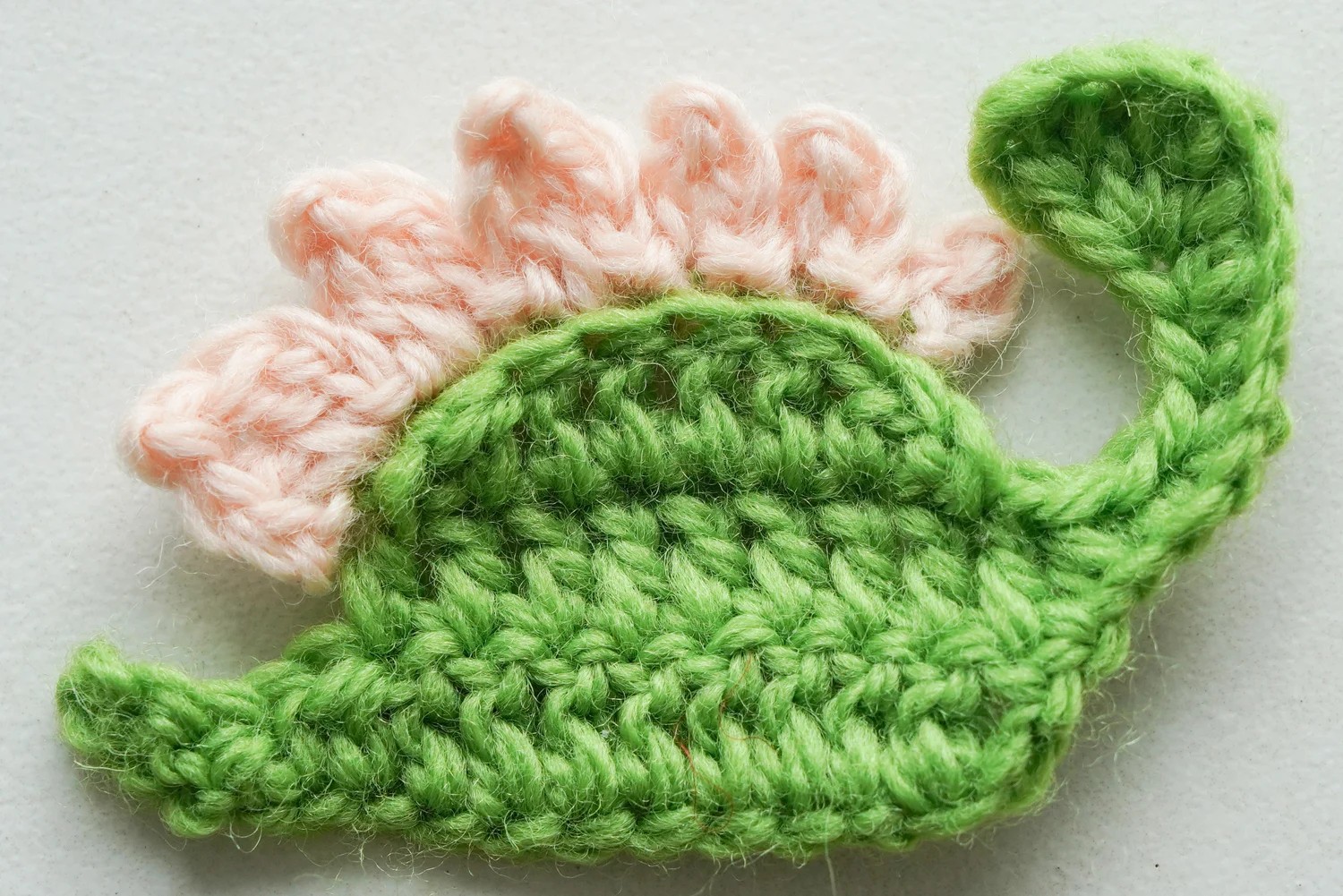 Dinosaur granny square base piece