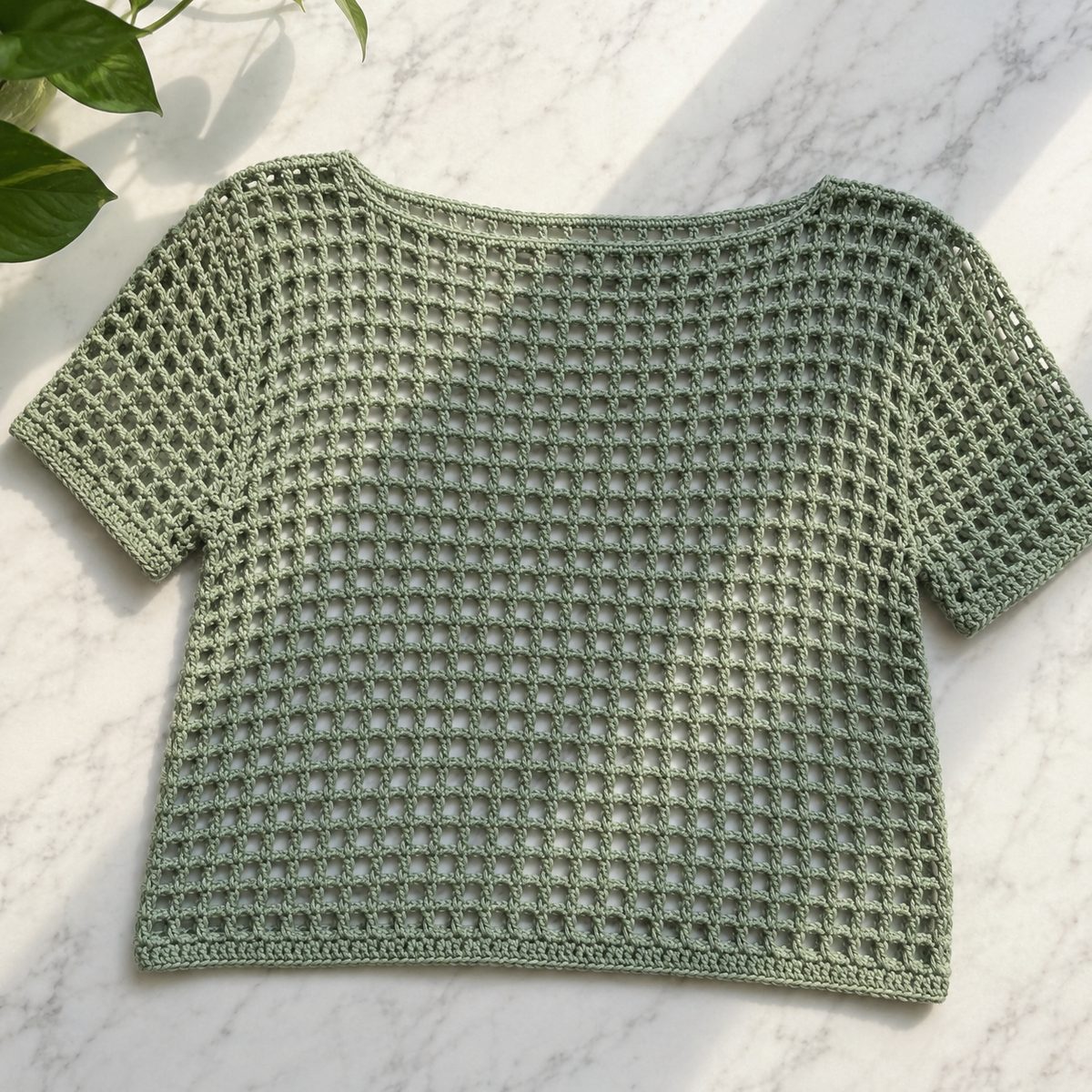 Crochet Mesh Top: Free Pattern in 5 Sizes