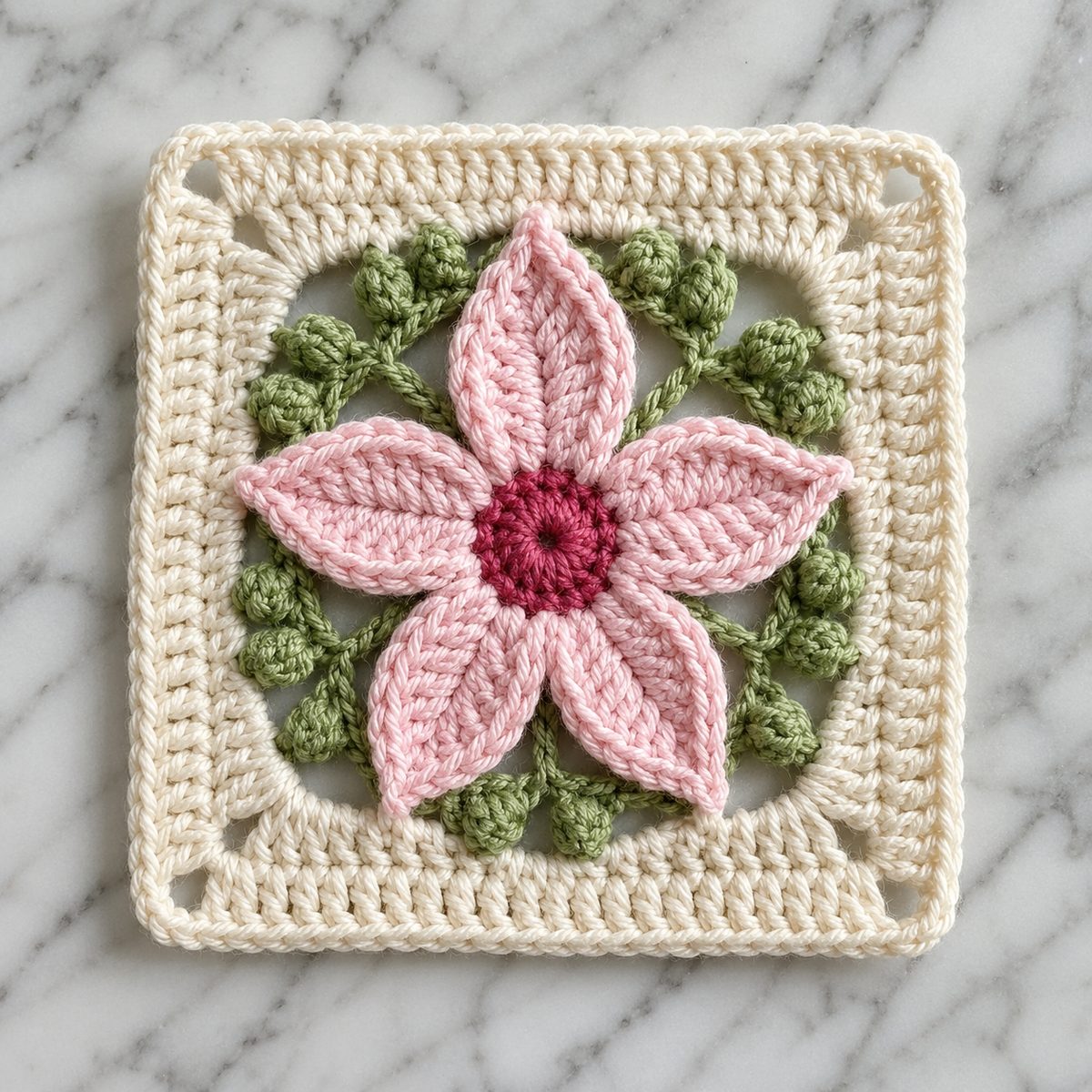 Pointed Petal Granny Square: Free Flower Pattern in 7 Rounds