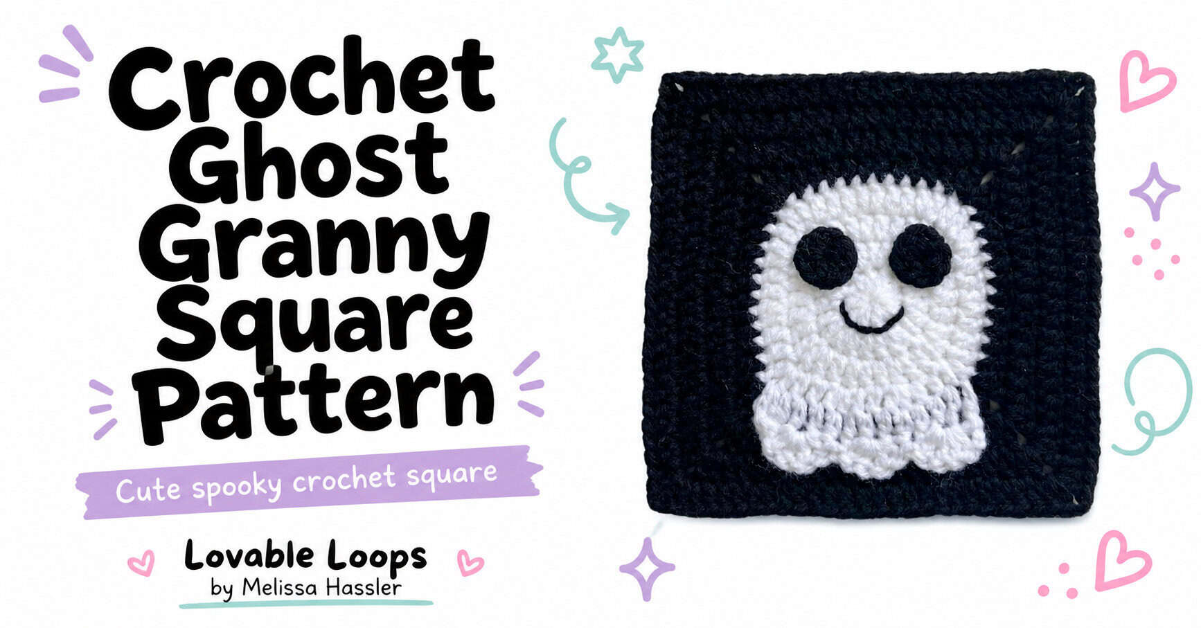 Spooky Ghost Granny Square