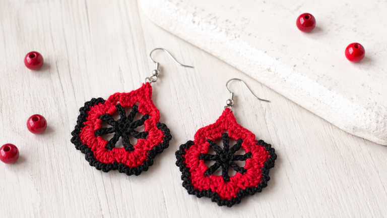 Crochet dangle earrings
