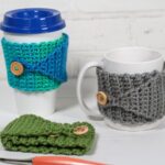 Buttoned Crochet Cup Cozy