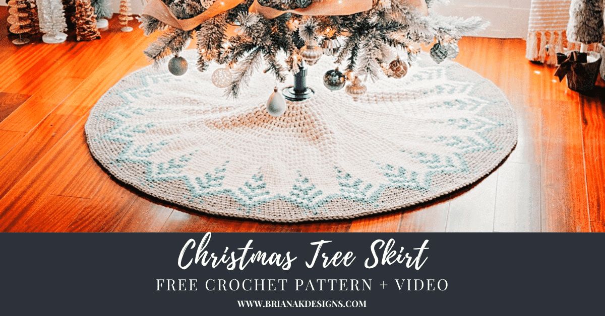 Pine Christmas Tree Skirt